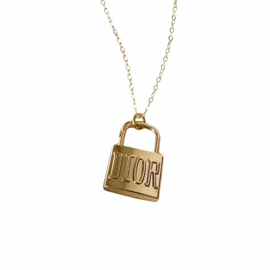 Statement Dior Lock Necklace
