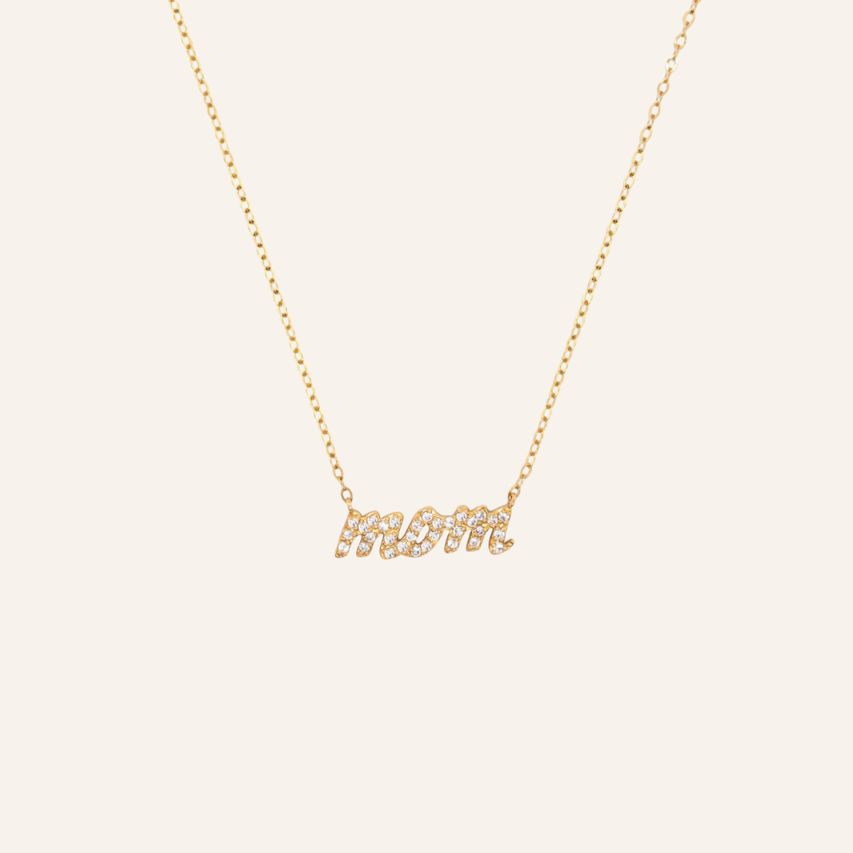 Diamond Mom Necklace