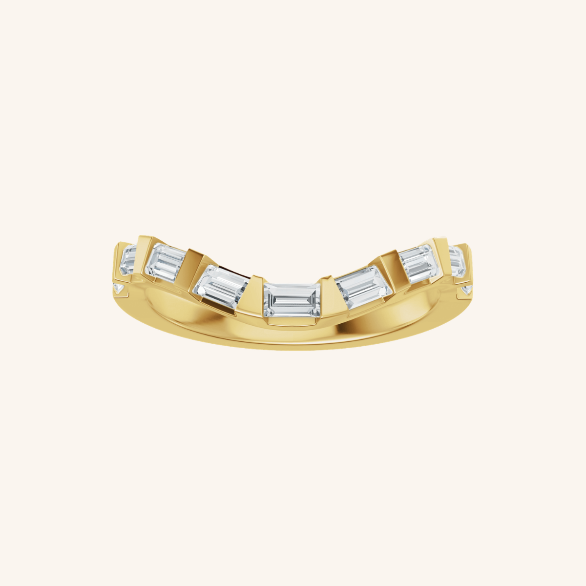 Baguette Wedding Band