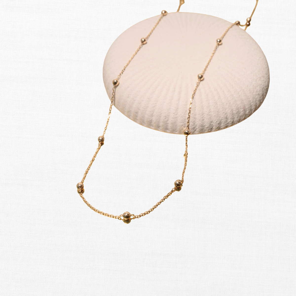 Gold Beaded Necklace