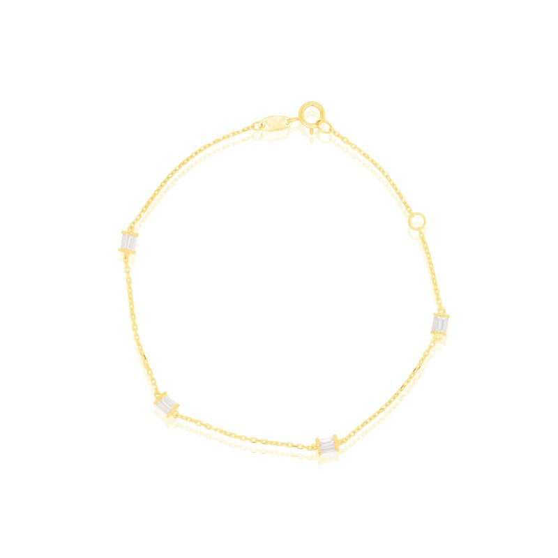Baguette Station Bracelet