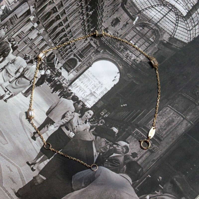 Baguette Station Bracelet