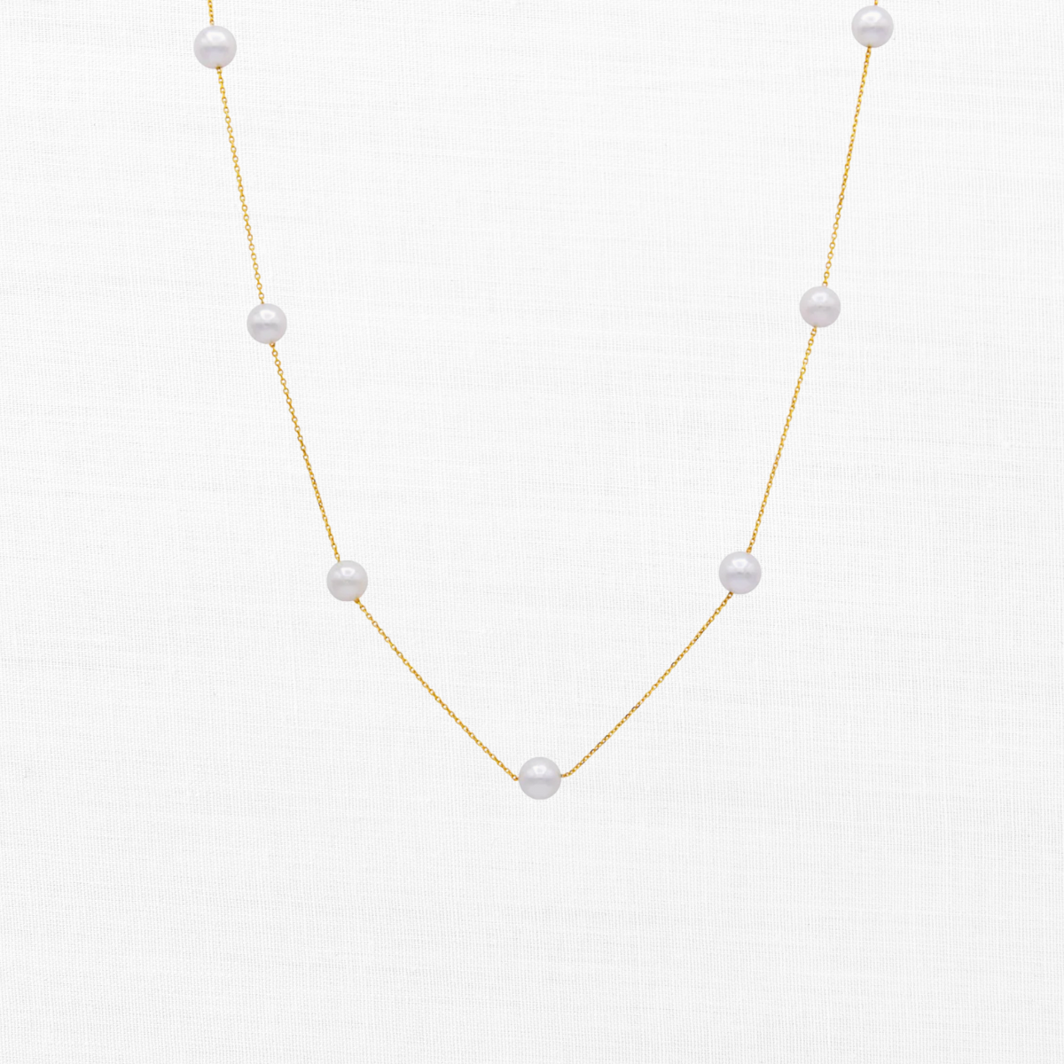 Gold Pearl Necklace
