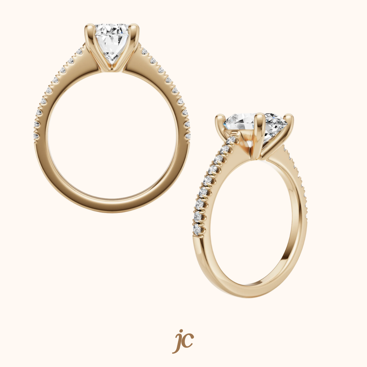 Cathedral Pavé - Oval