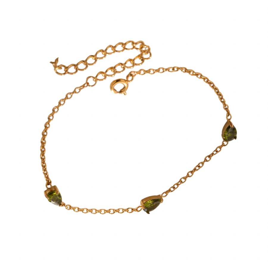 Olive Gem Bracelet