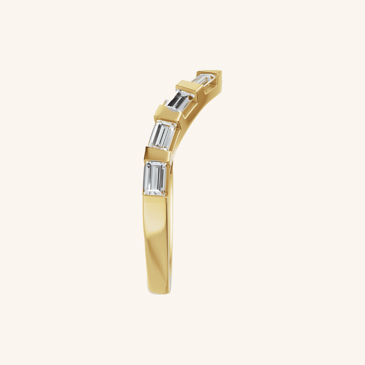 Baguette Wedding Band