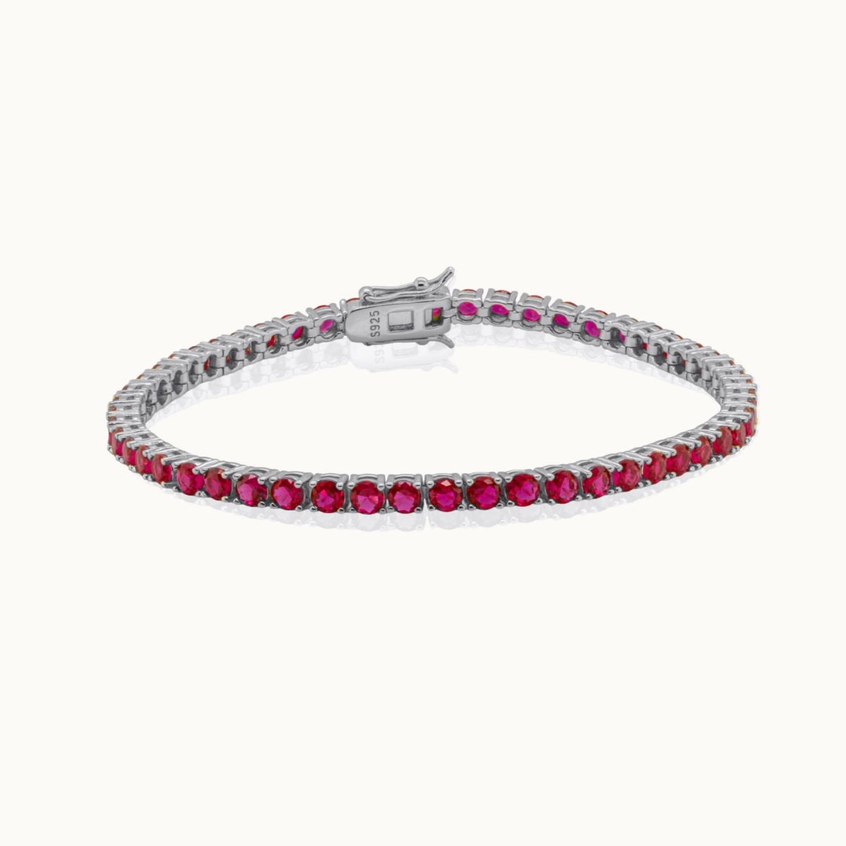 Ruby Tennis Bracelet