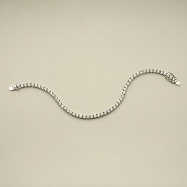 White Sapphire Tennis Bracelet