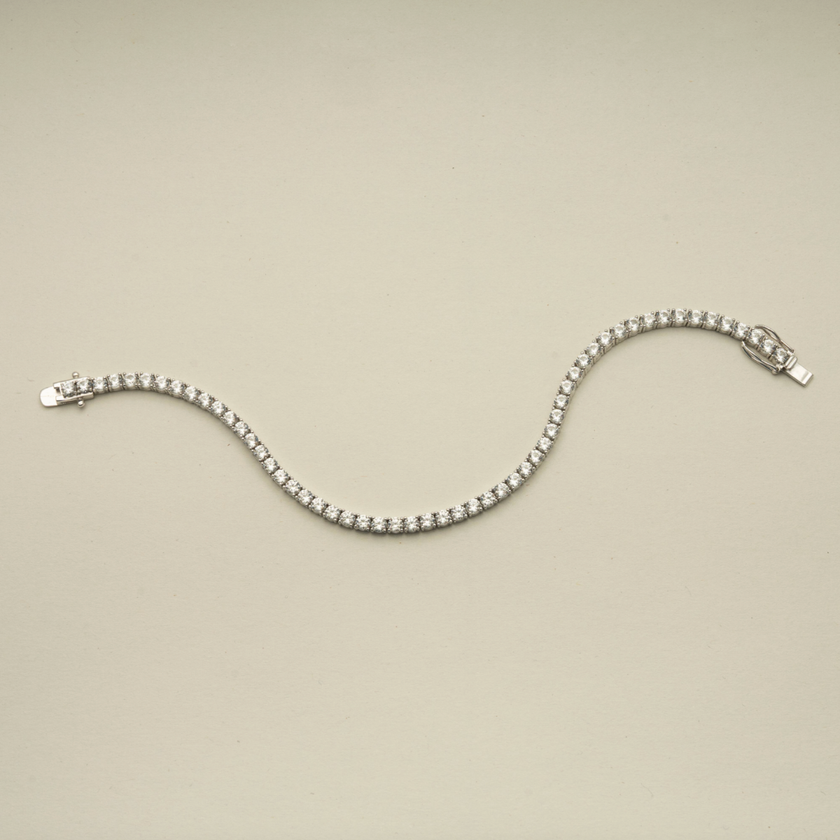 White Sapphire Tennis Bracelet