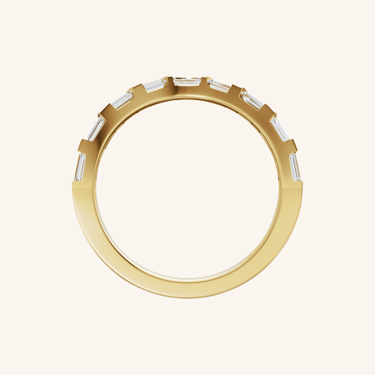 Baguette Wedding Band