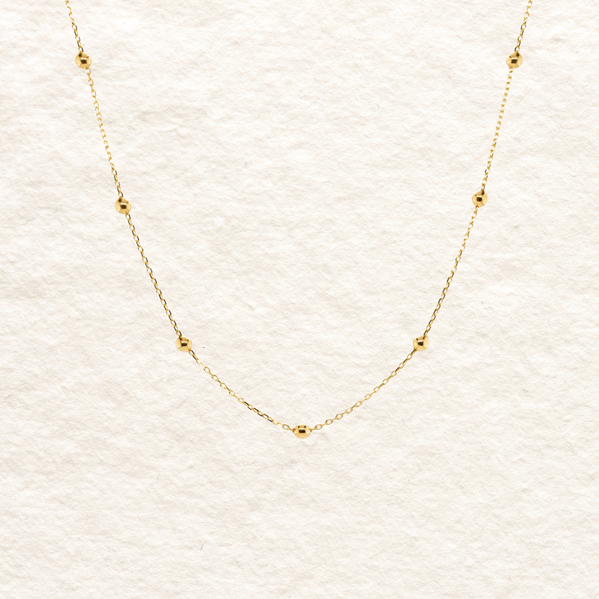 Gold Beaded Necklace