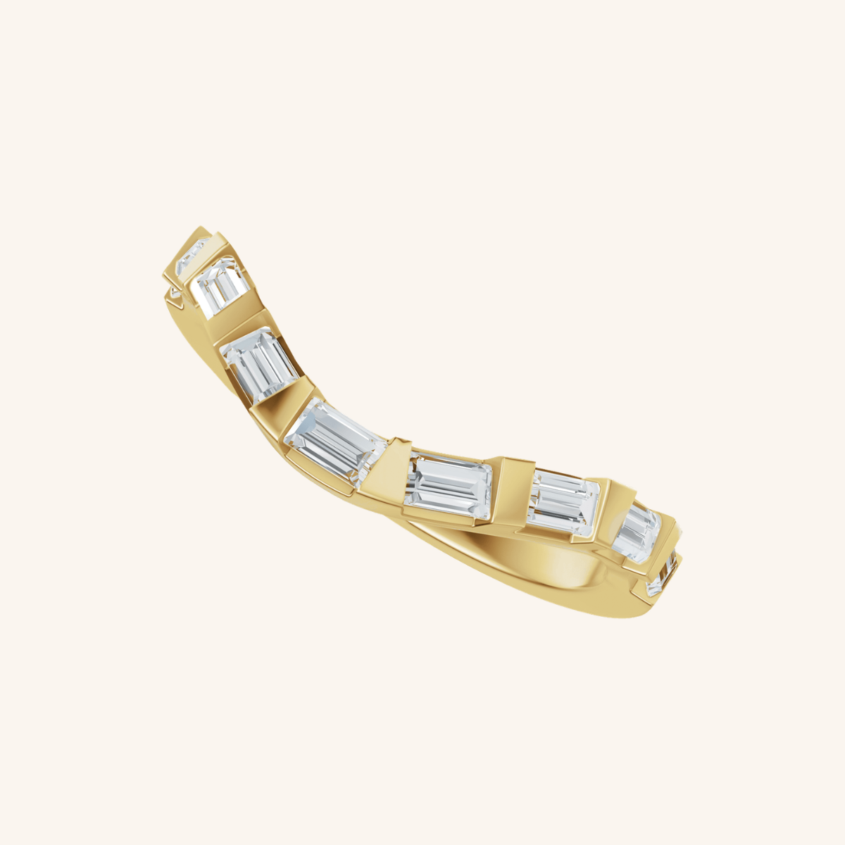 Baguette Wedding Band
