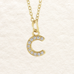 Diamond Letter Necklace