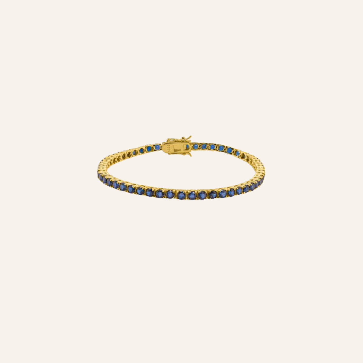 Lab-Grown Sapphire Tennis Bracelet