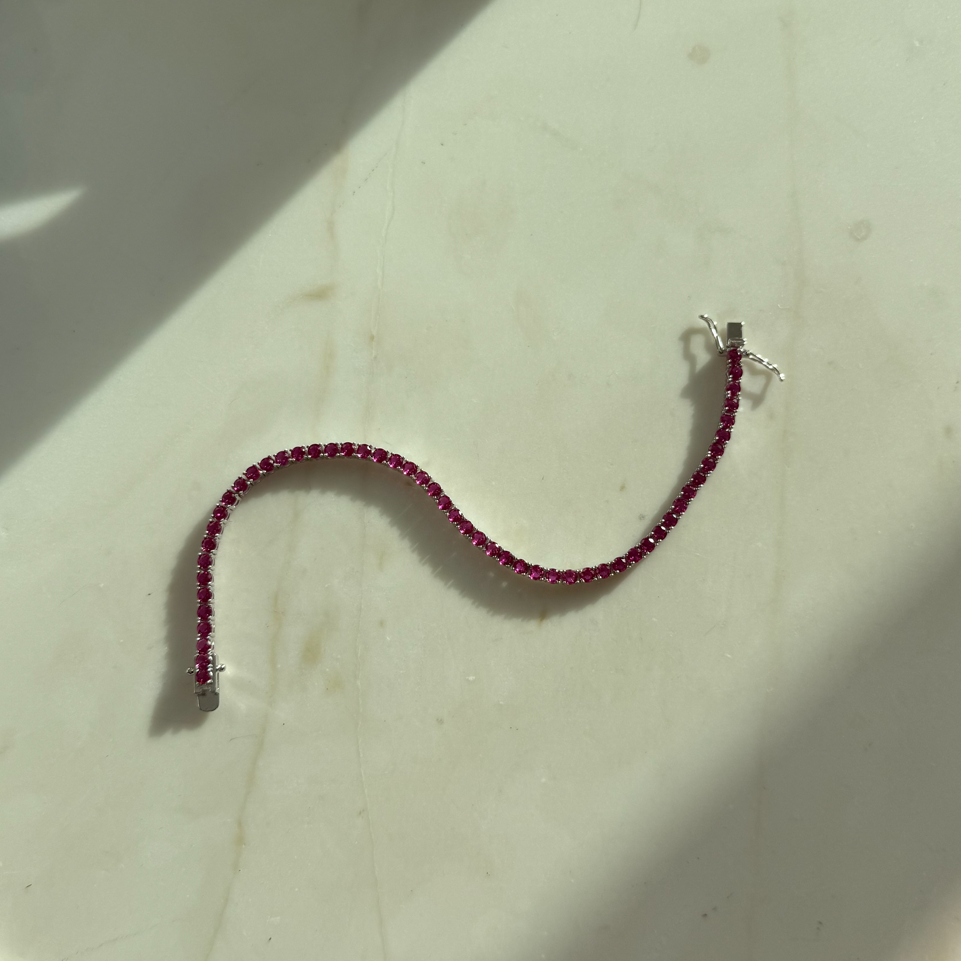 Ruby Tennis Bracelet