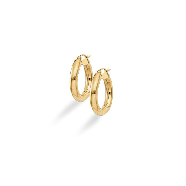 Gold Tube Hoops 18mm