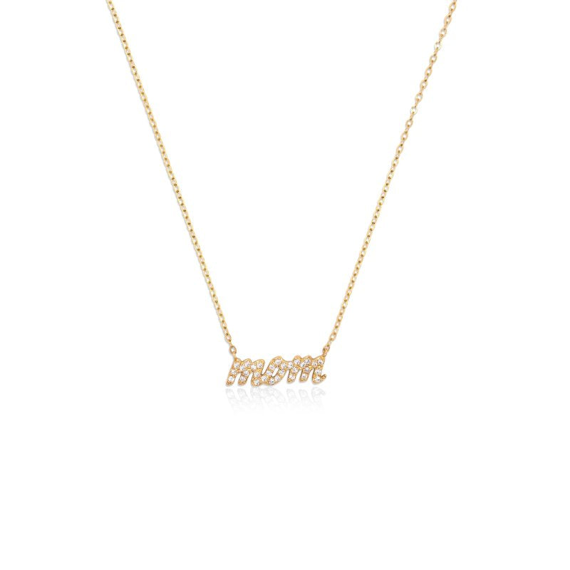 Diamond Mom Necklace