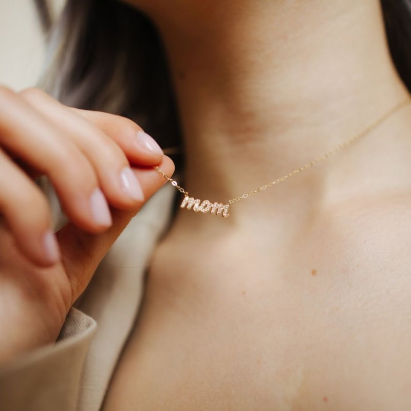Diamond Mom Necklace