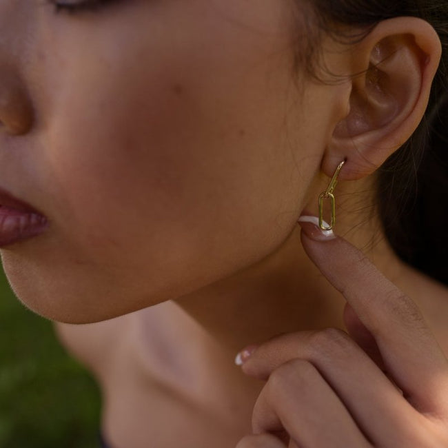 Paperclip Drop Studs