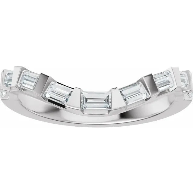 Baguette Curve Wedding Band