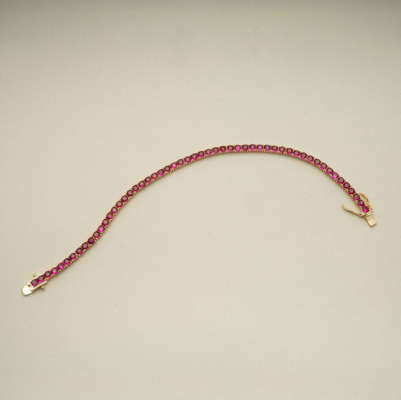 Ruby Tennis Bracelet
