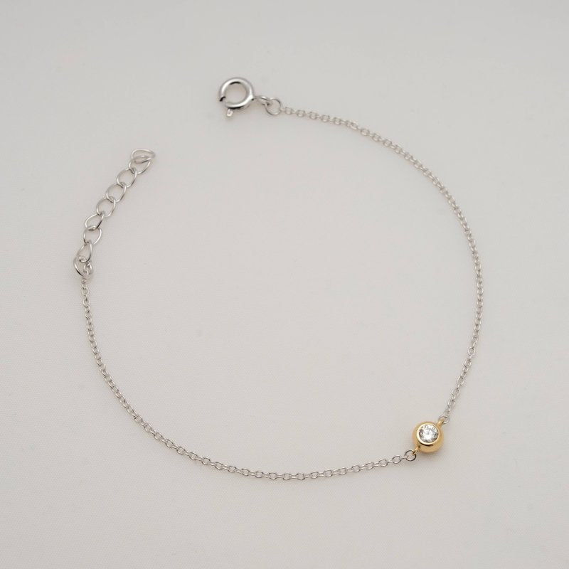 Two-Tone Bezel Bracelet