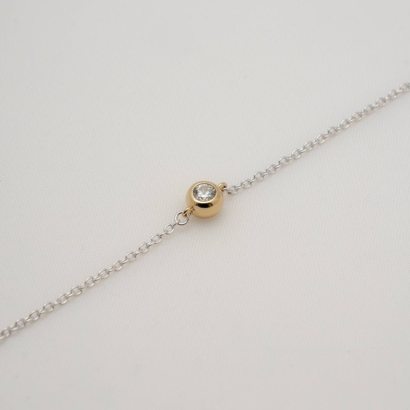 Two-Tone Bezel Bracelet