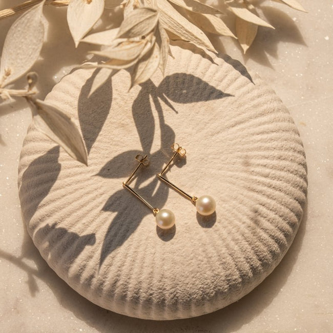 Pearl Drop Studs