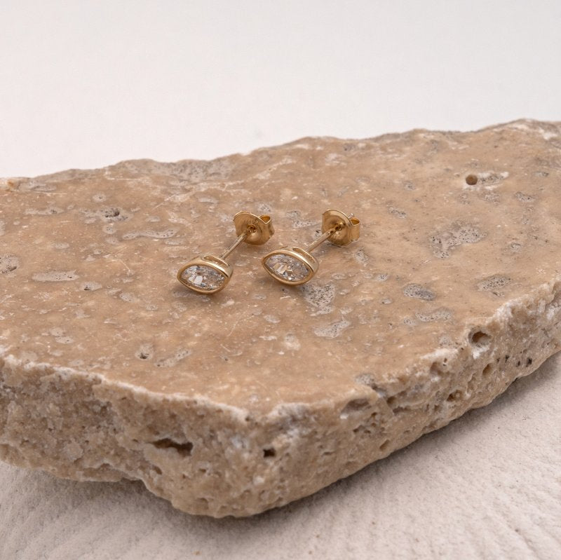 Marquise Bezel Studs