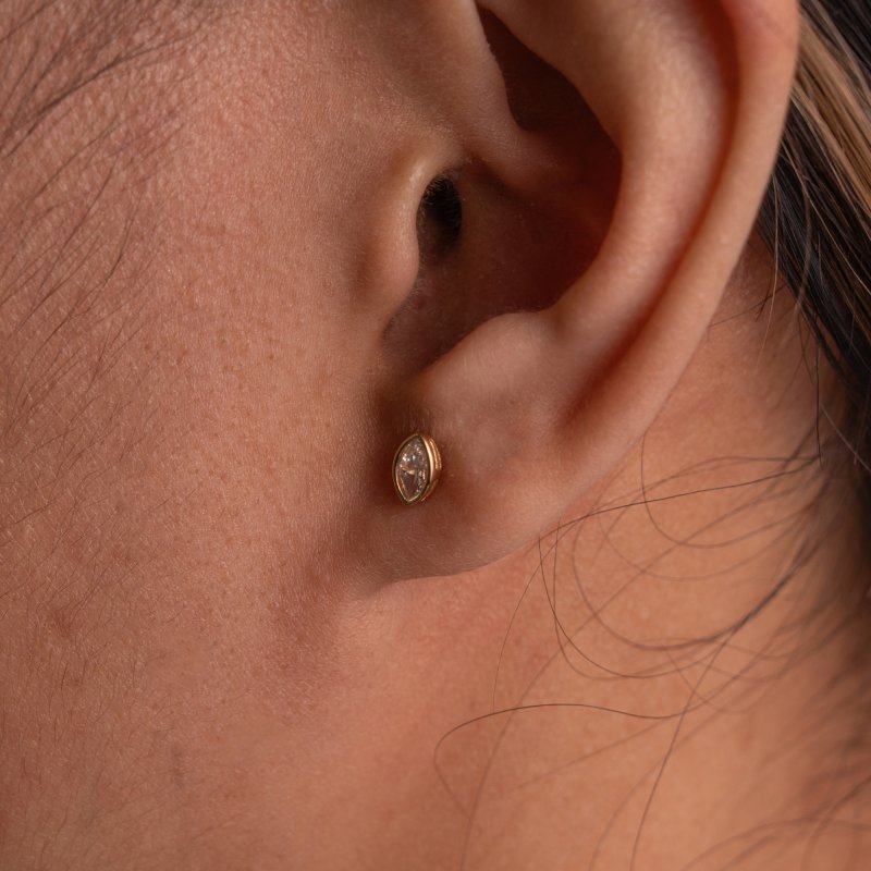 Marquise Bezel Studs