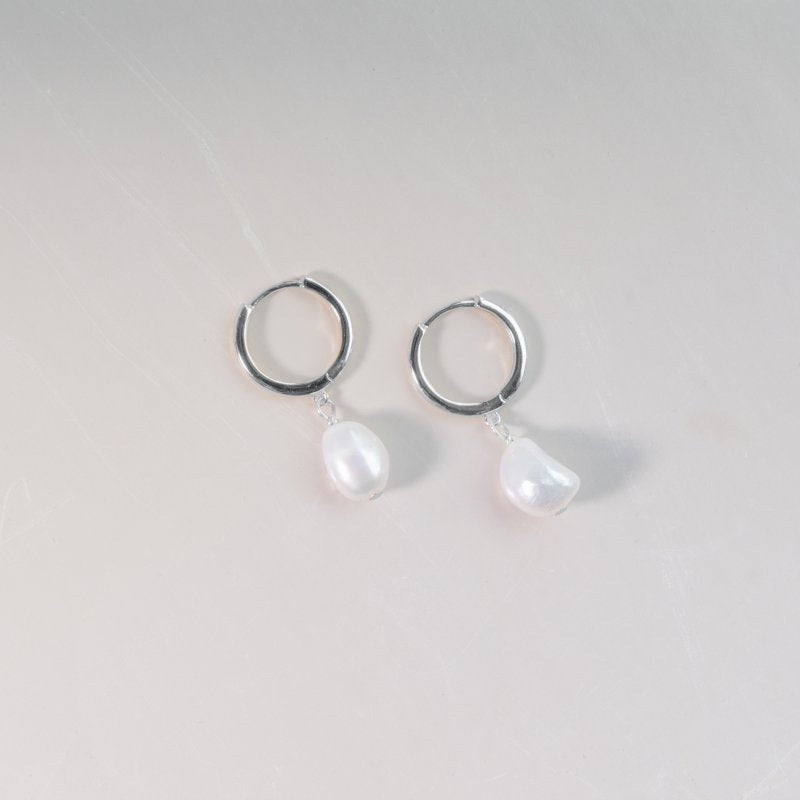 Baroque Pearl Huggies