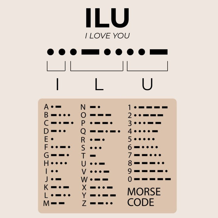 ILU Morse Code Ring