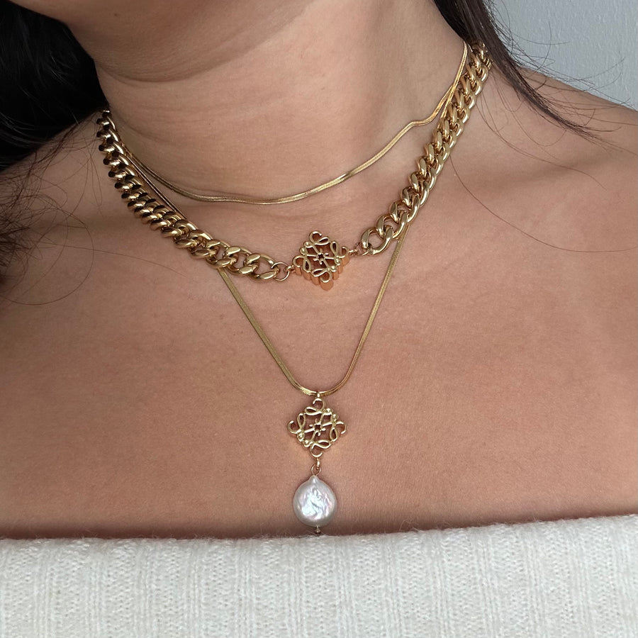 Repurposed Loewe Pearl Necklace
